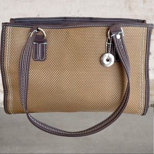 Elegant Brown Tote Bag. The Sak